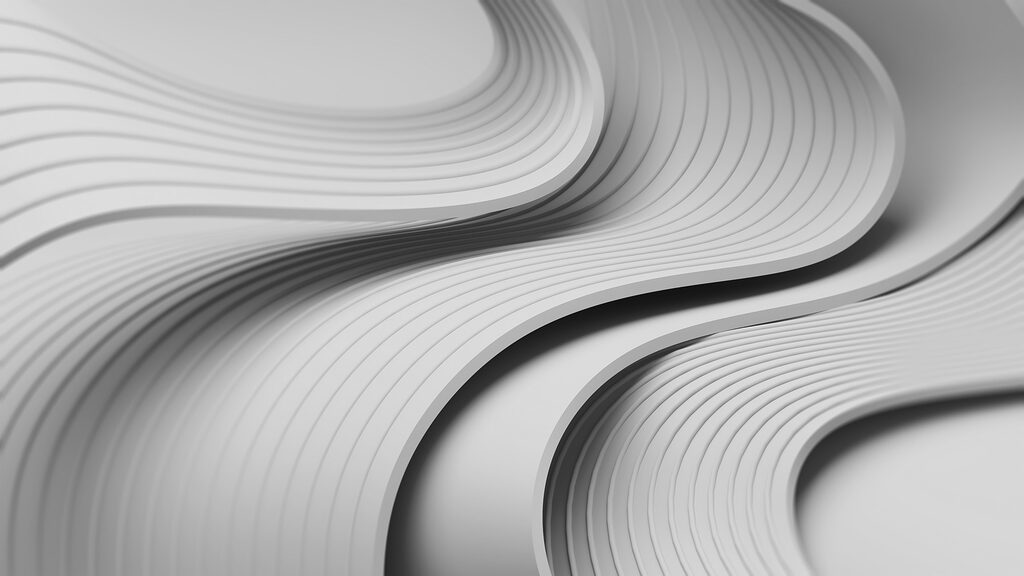 Plynulé vlnité pruhy — celý design