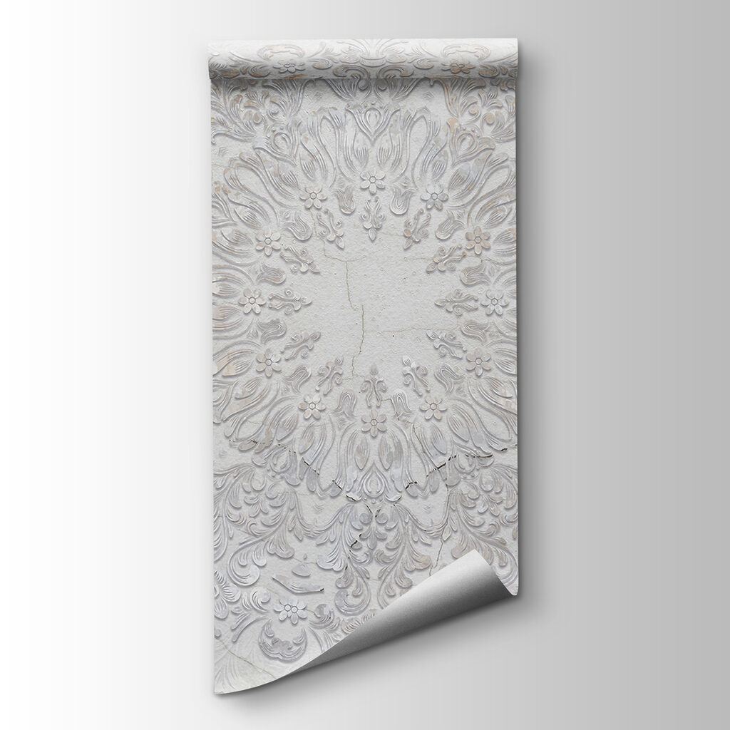 Bílý reliéfní ornament — zobrazení produktu