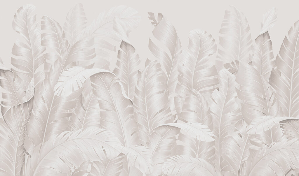 Husté palmové listy — celý design
