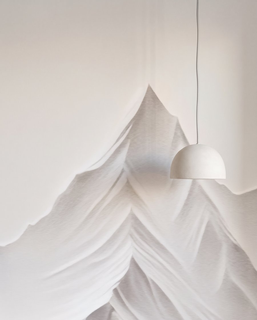 Bílé hory se stíny — detail