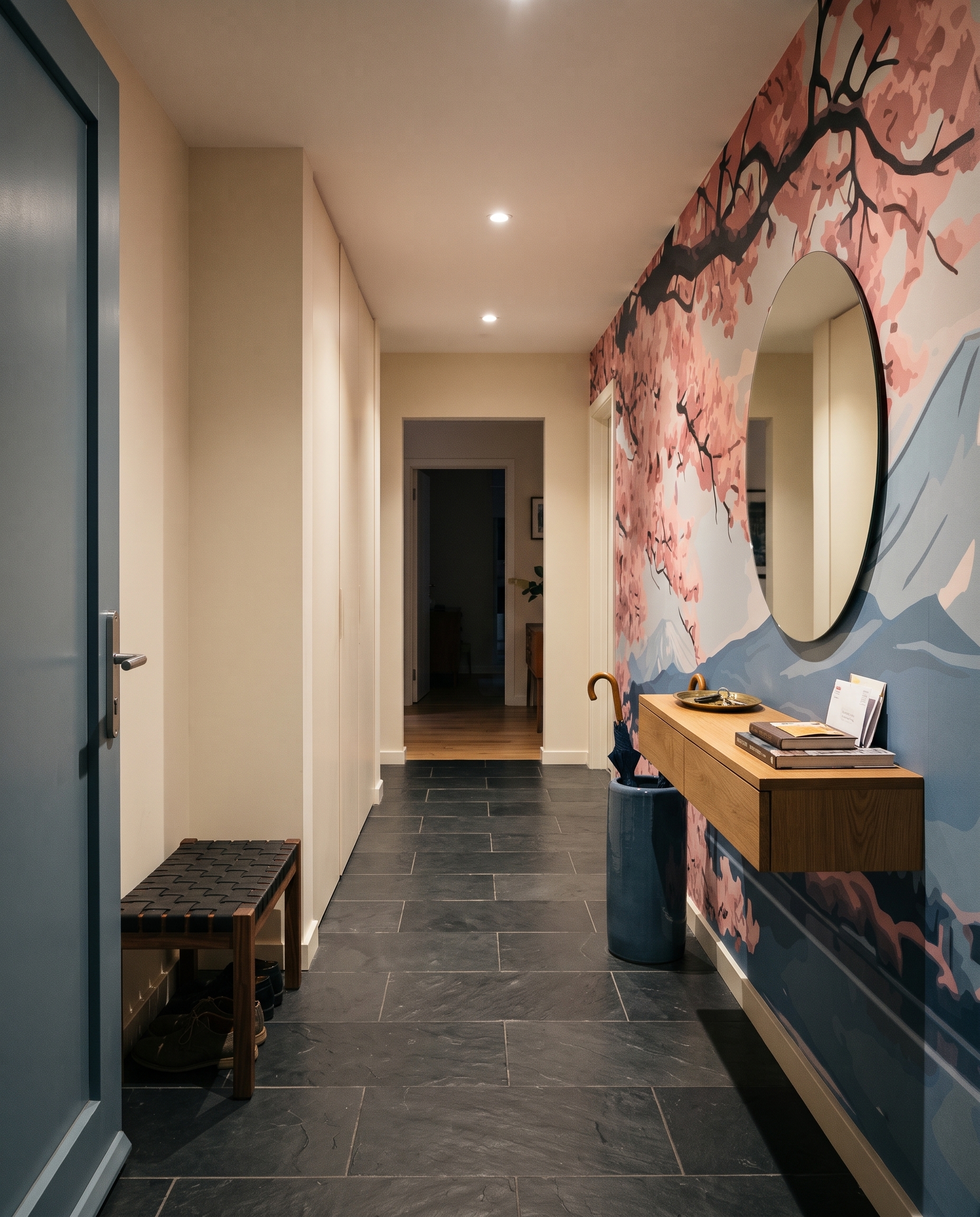 Květoucí větve nad jezerem — interiér 4