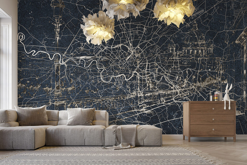 Městská mapa s řekou — interiér 2