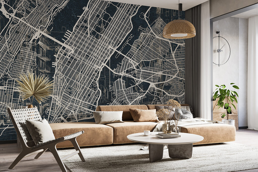 Manhattan v jemných liniích — interiér 2