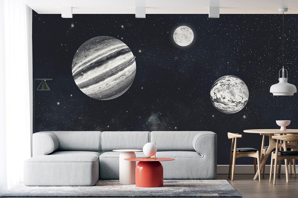 Černobílé planety — interiér 1