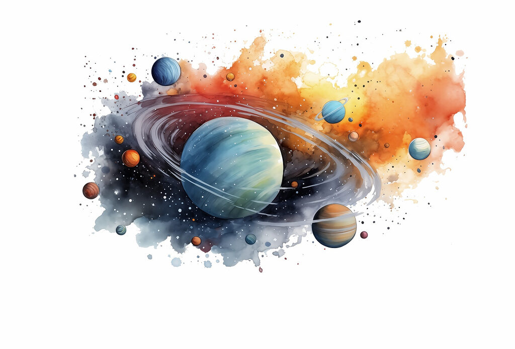 Planeta s prstenci — celý design
