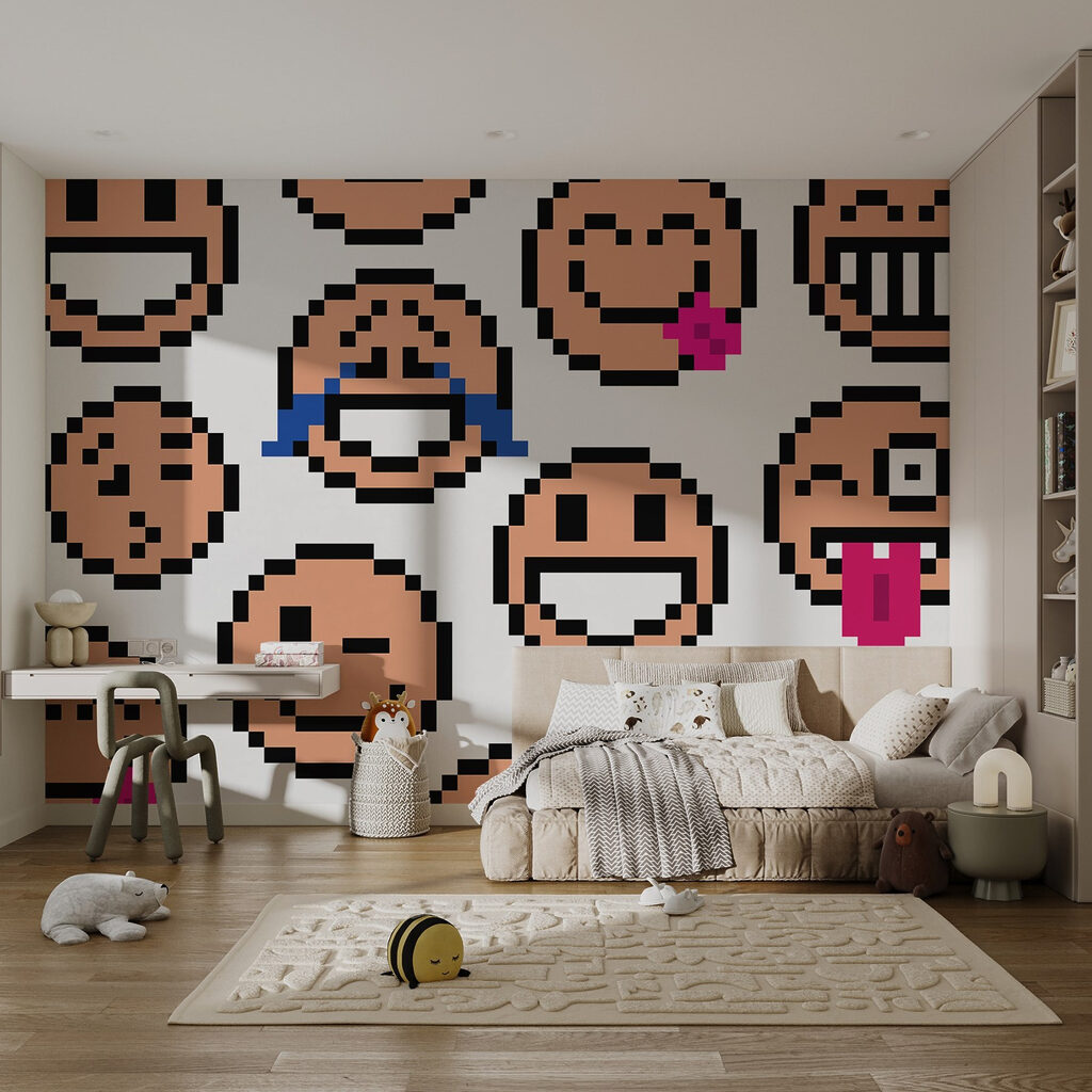Pixelové obličeje — interiér 2
