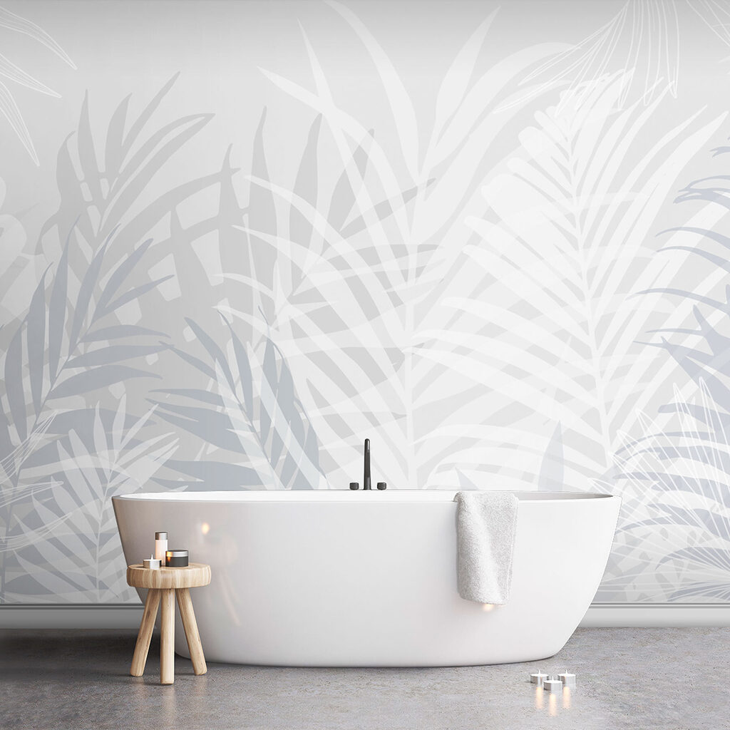 Bílé palmové listy — interiér 2