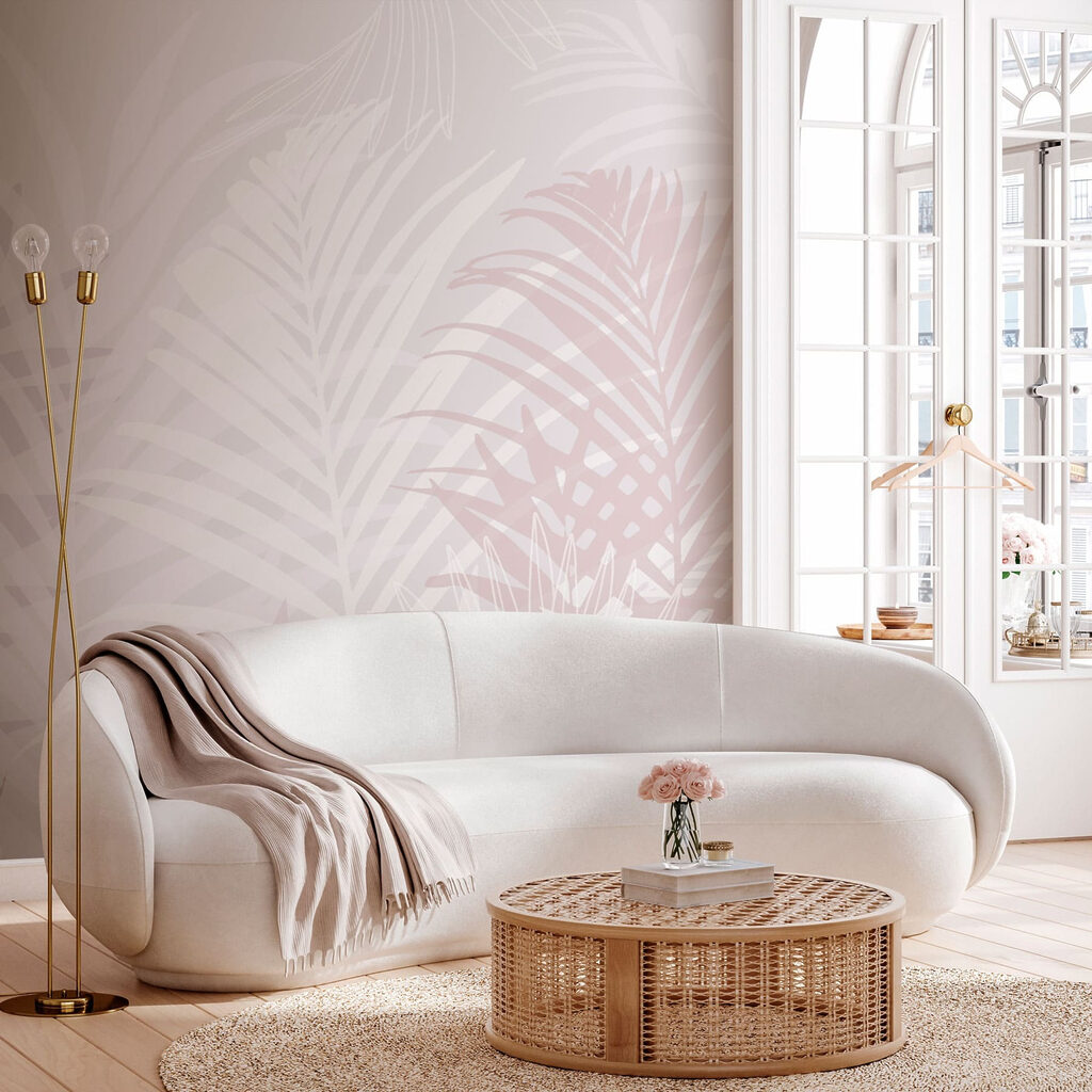Bílé palmové listy — interiér 2