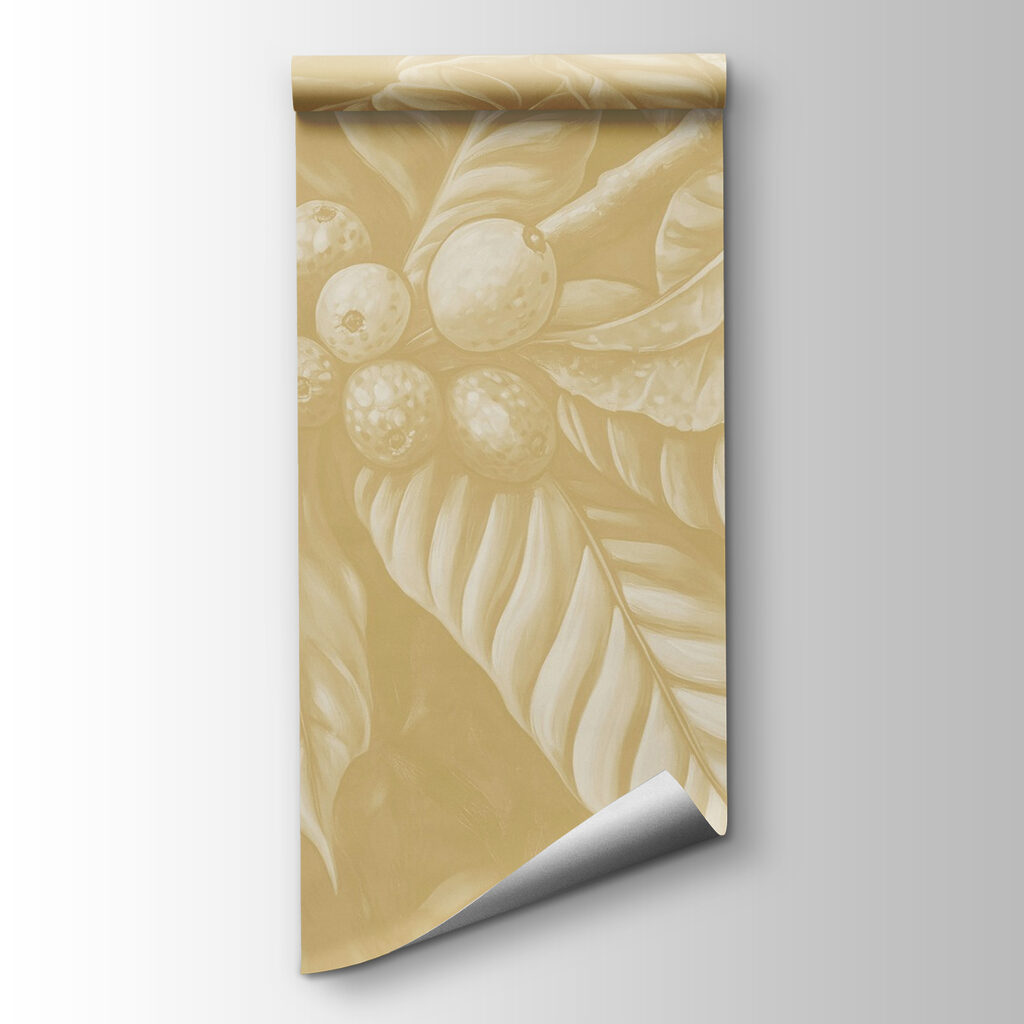Kávové plody mezi listy — zobrazení produktu