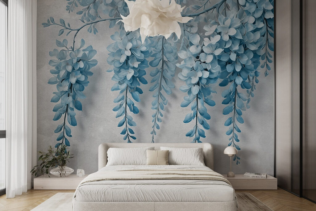 Visící květní shluky — interiér 1