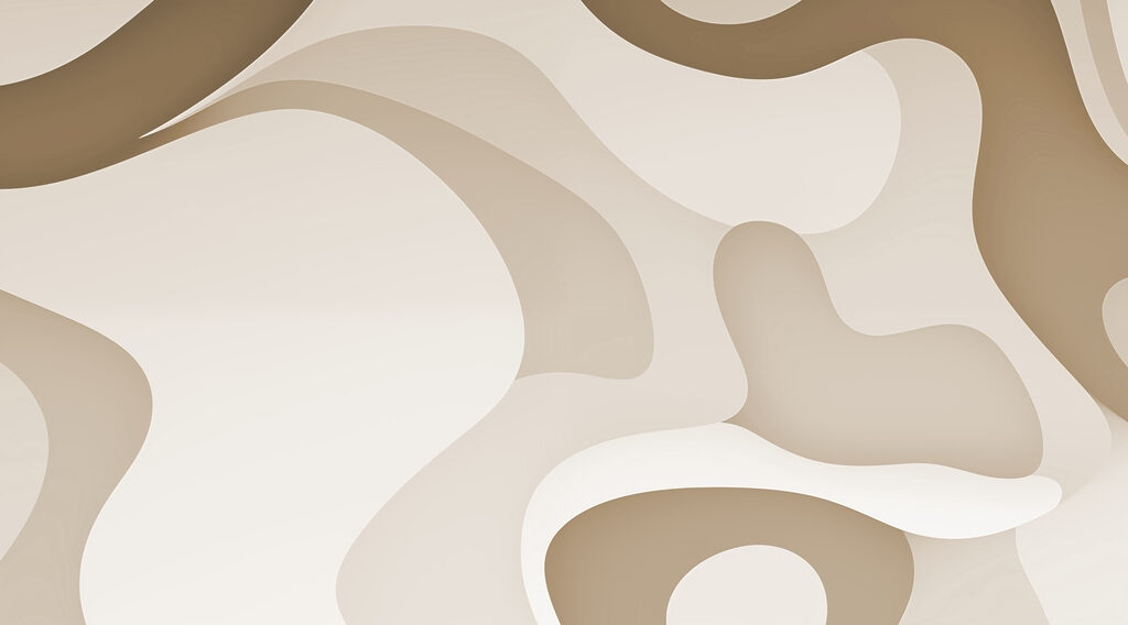 Modré zakřivené pásy — celý design