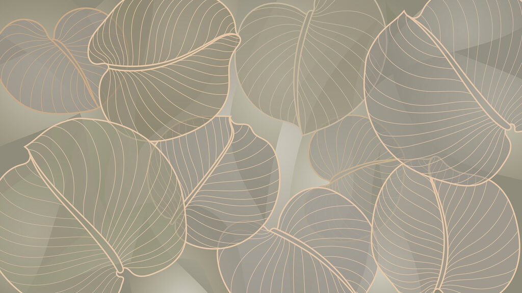 Jemné žilky listů — celý design
