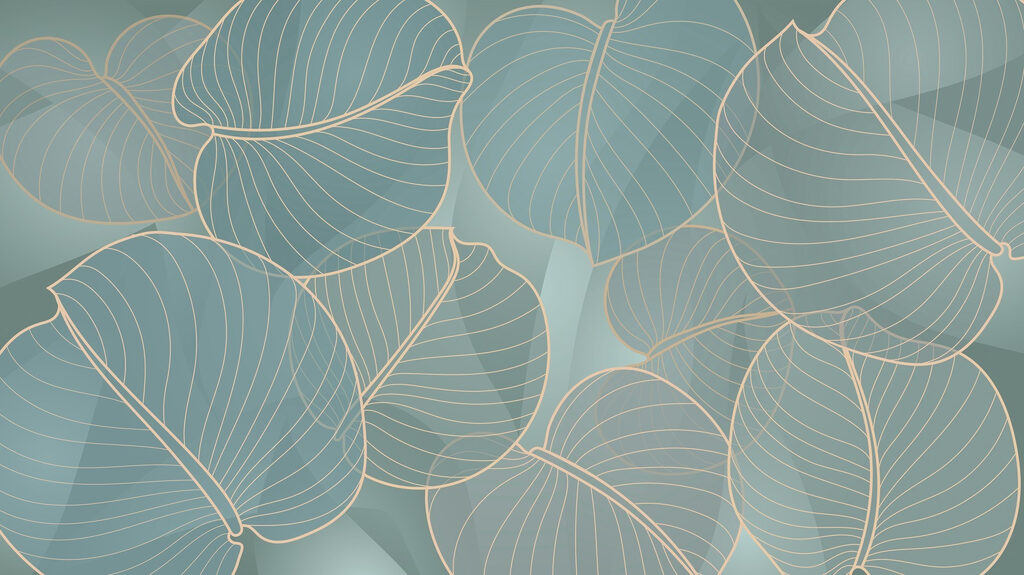 Jemné žilky listů — celý design