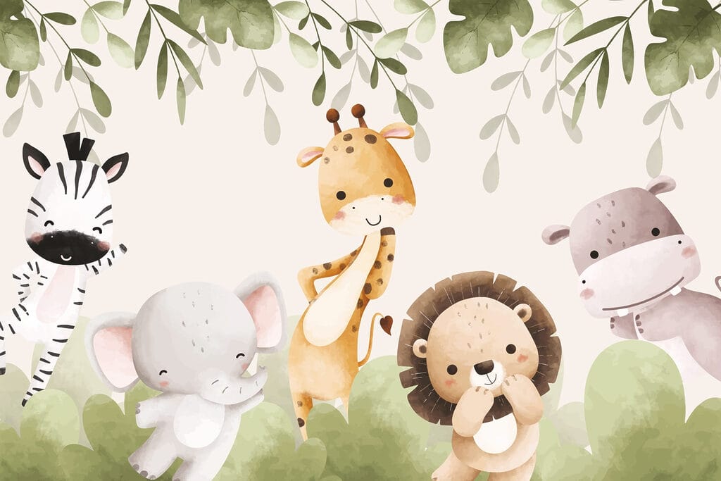 Safari kamarádi pod listím — celý design