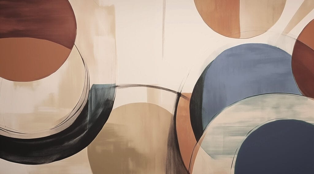 Kulaté plochy s pruhy — celý design