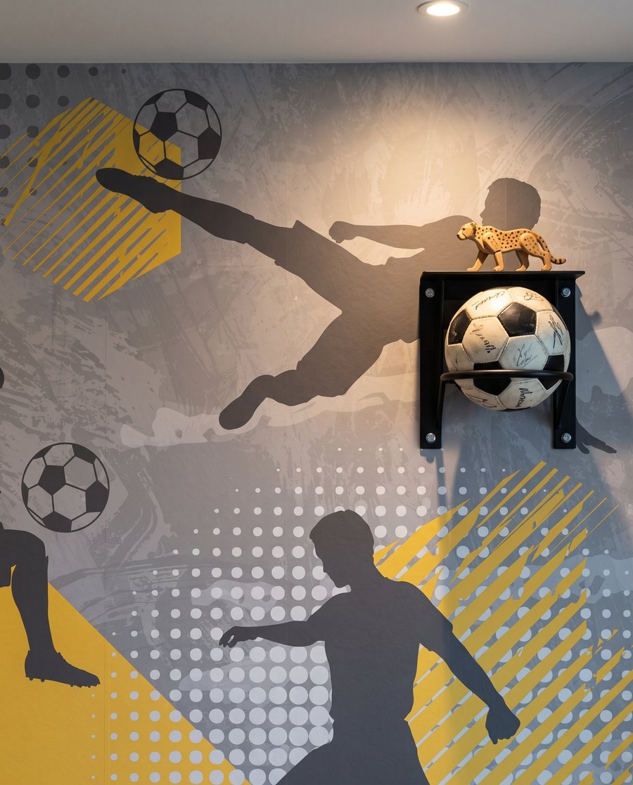 Fotbalisté v pohybu — detail