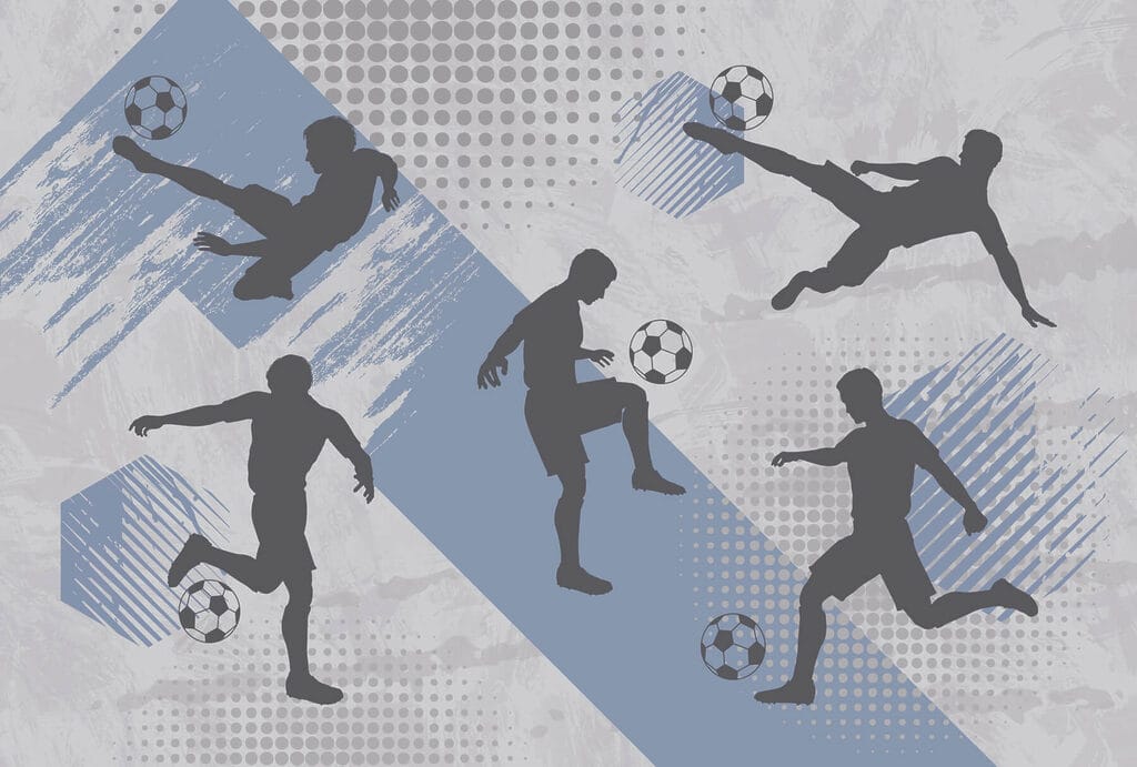 Fotbalisté v pohybu — celý design