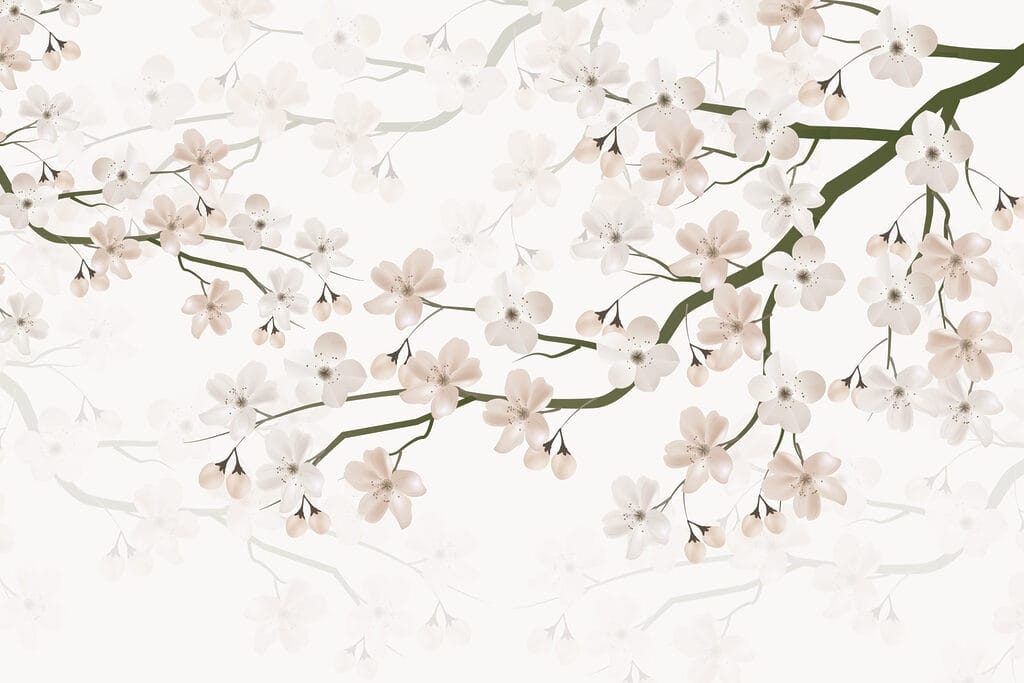 Květy na větvi — celý design