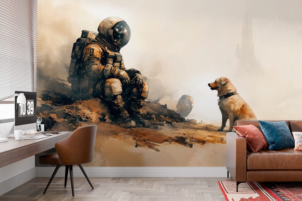 Astronaut se psem — interiér 1