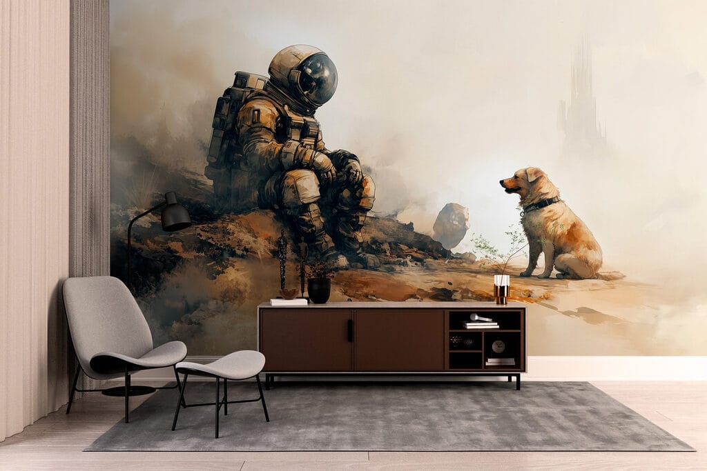 Astronaut se psem — interiér 2