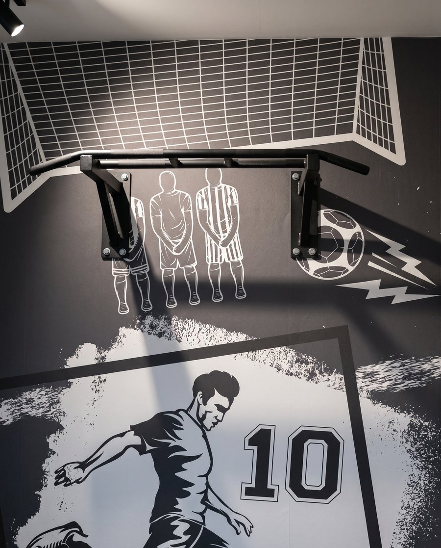 Fotbalisté v ocelové modři — detail