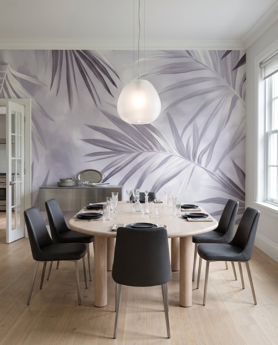 Palmové listy se kříží — interiér 1