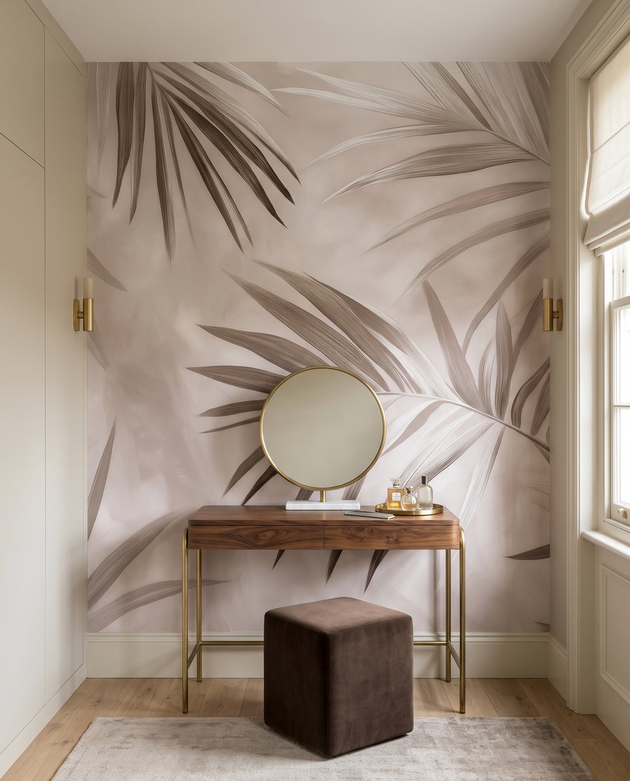 Palmové listy se kříží — interiér 3