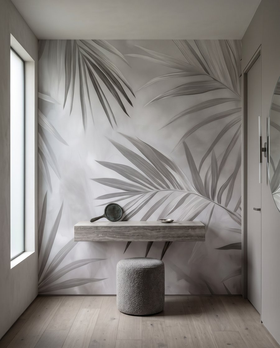 Palmové listy se kříží — interiér 3