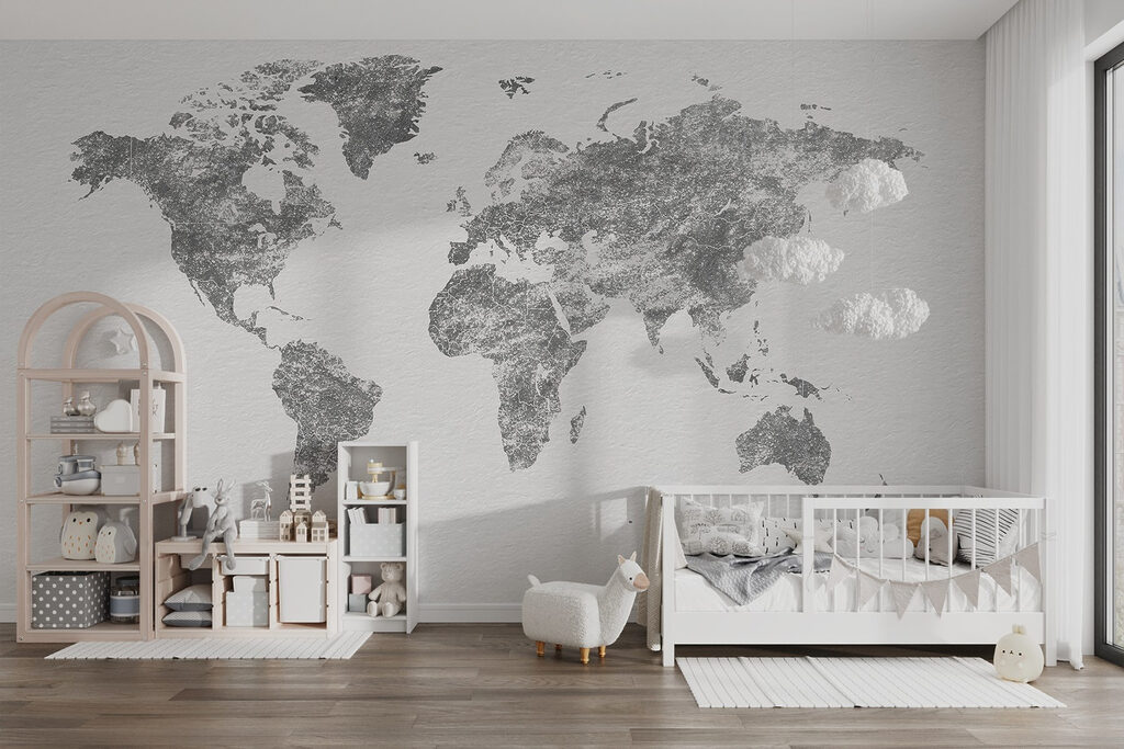 Mapa světa — interiér 4
