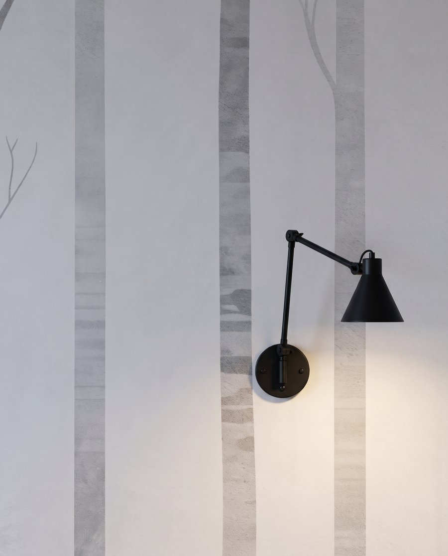 Kmeny v mlze — detail