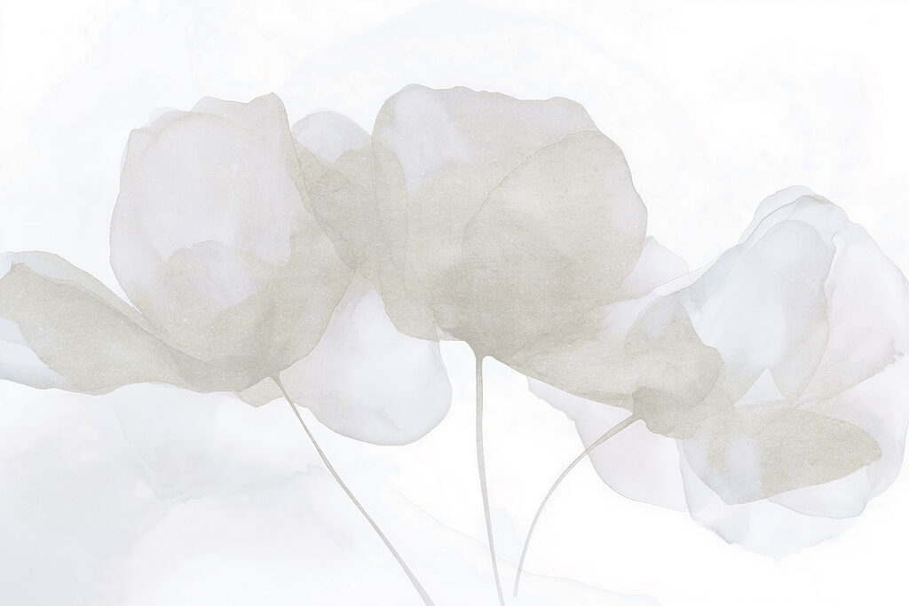 Bledé listy na stoncích — celý design