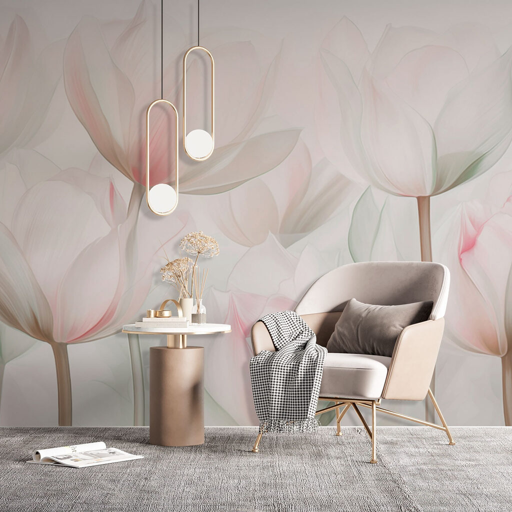Jemné tulipány — interiér 4
