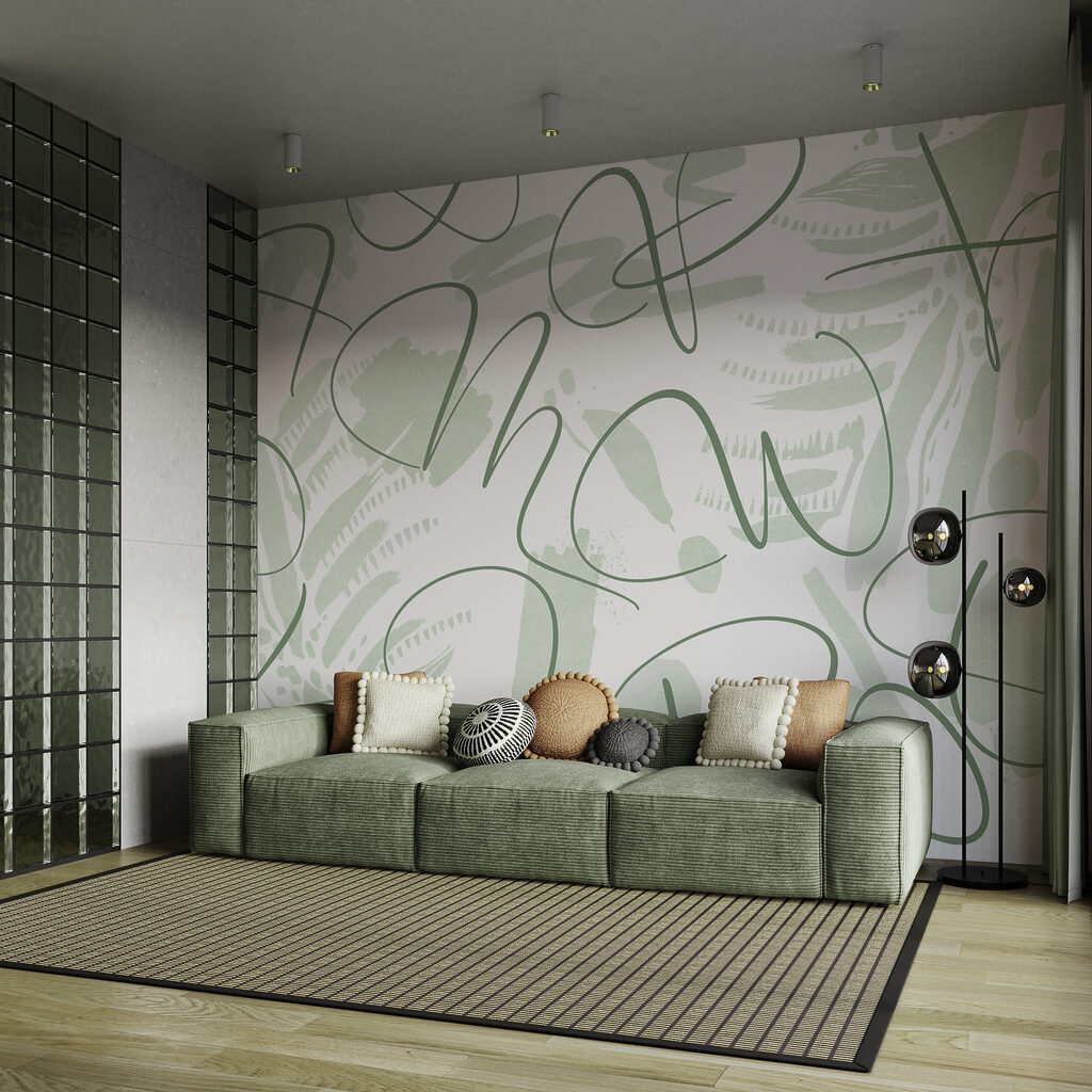 Volné linie mezi listy — interiér 1