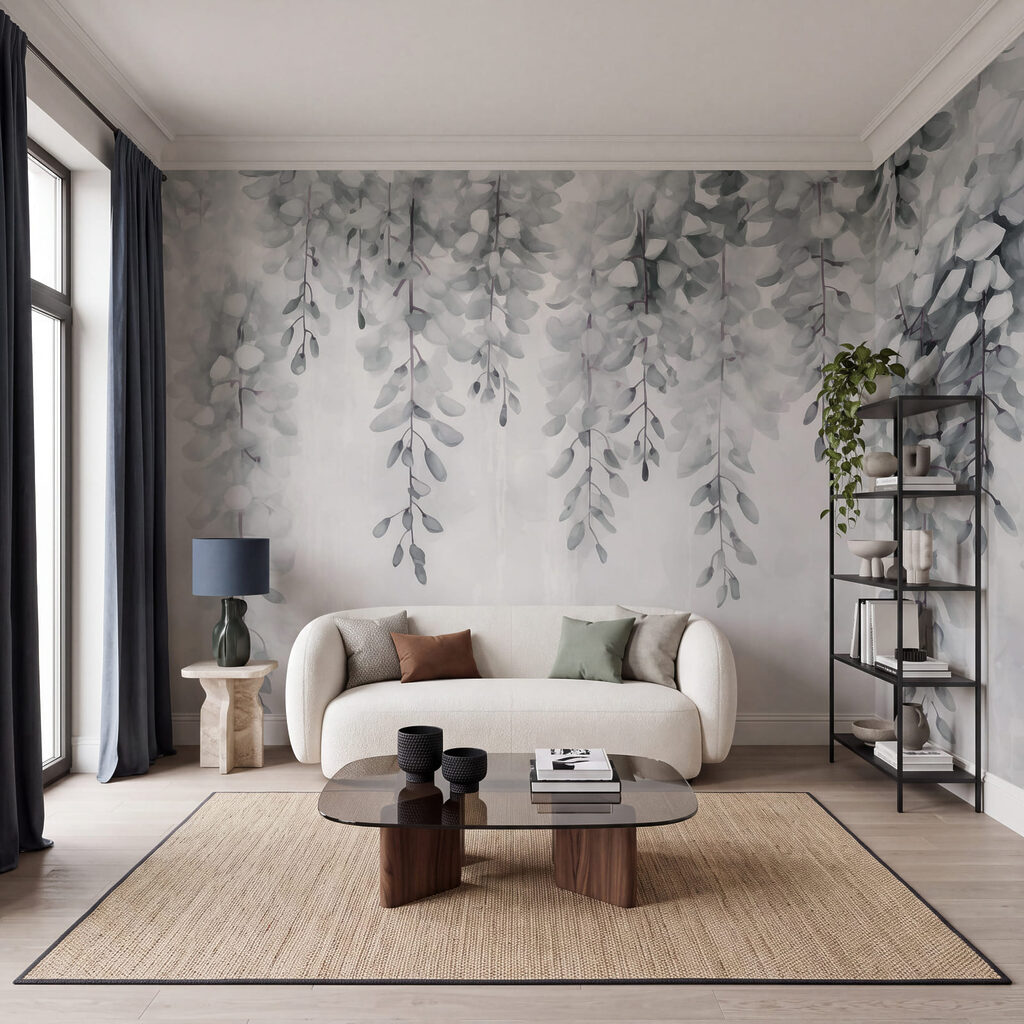 Visící trsy květů — interiér 3