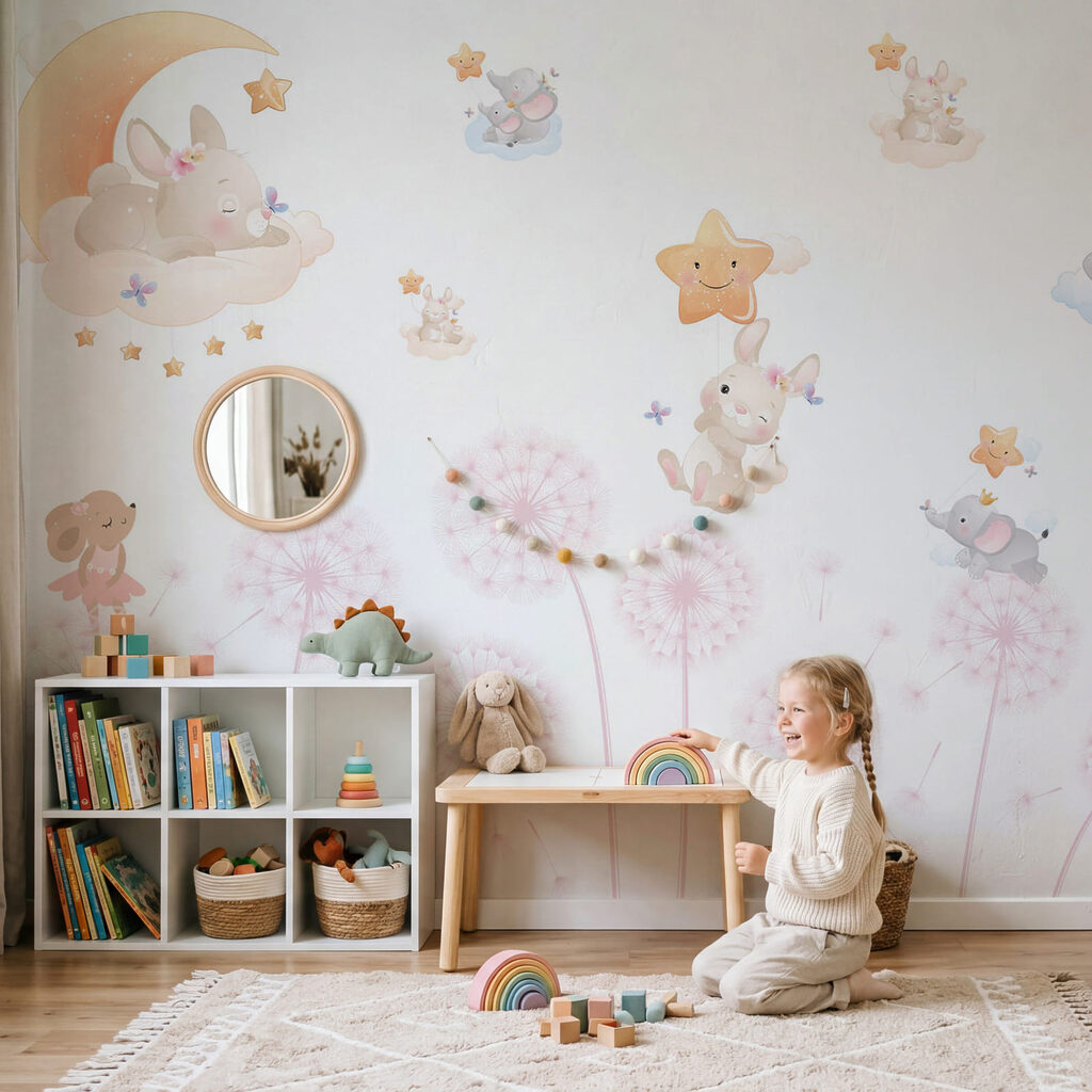 Snová zvířata nad pampeliškami — interiér 2