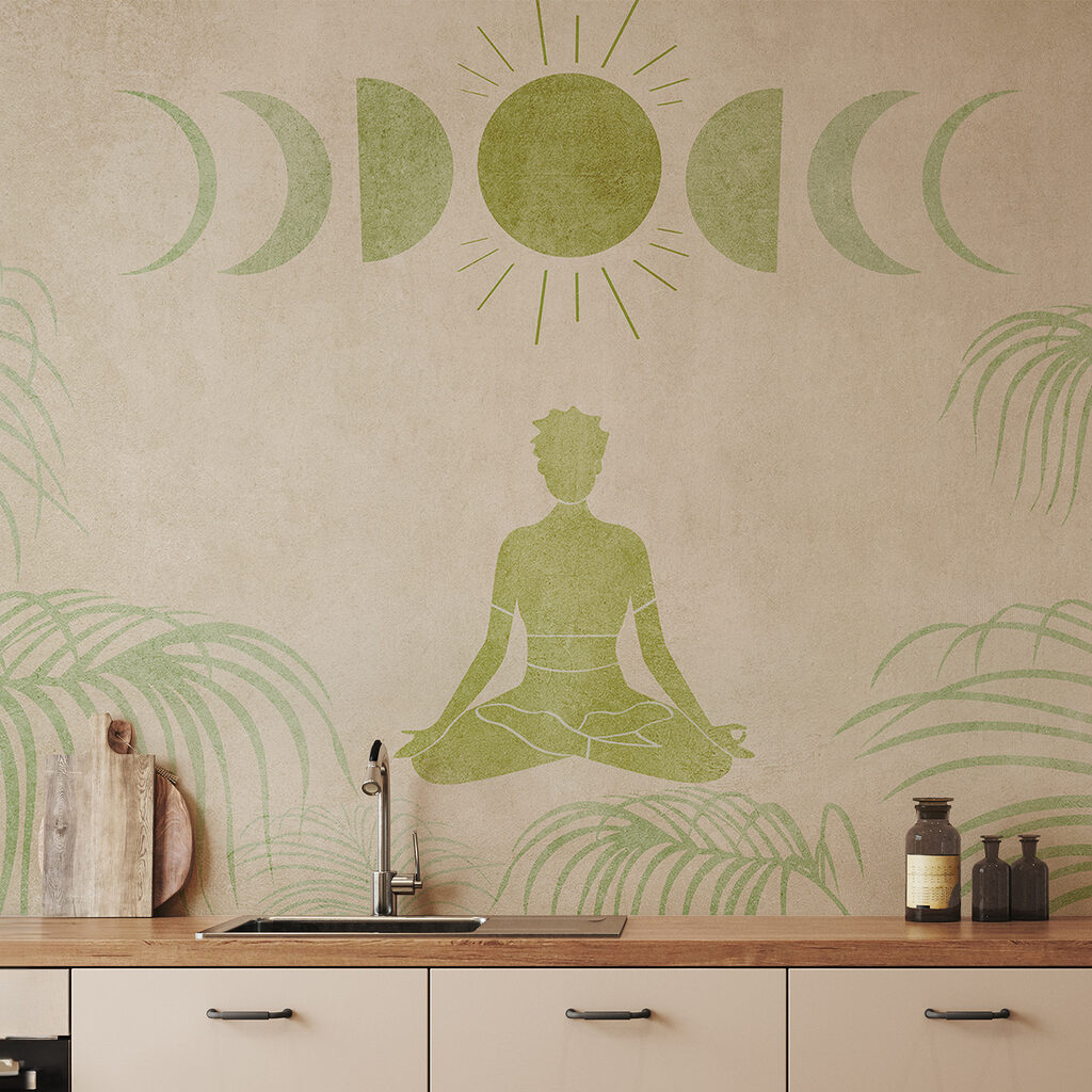 Meditace pod měsícem — interiér 2