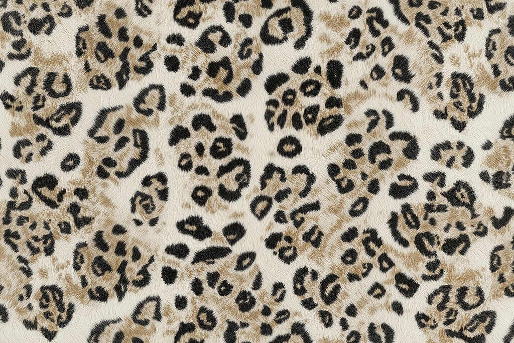Leopardí skvrny na písku — celý design