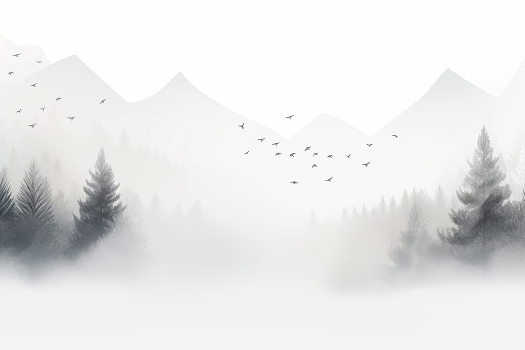 Ptáci nad tichými horami — celý design