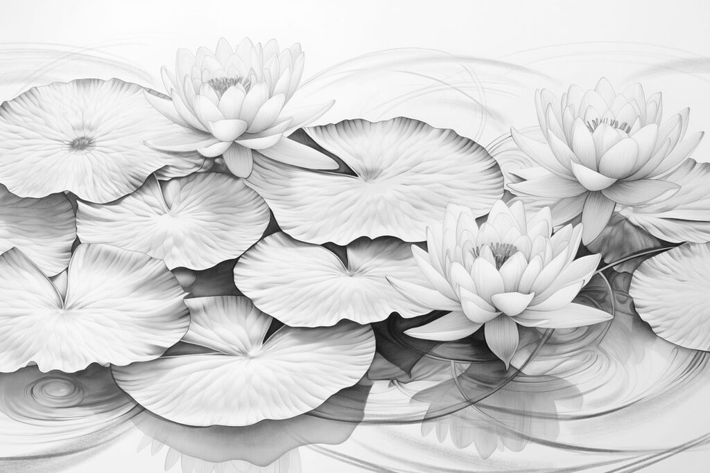 Bílé lotosy — celý design